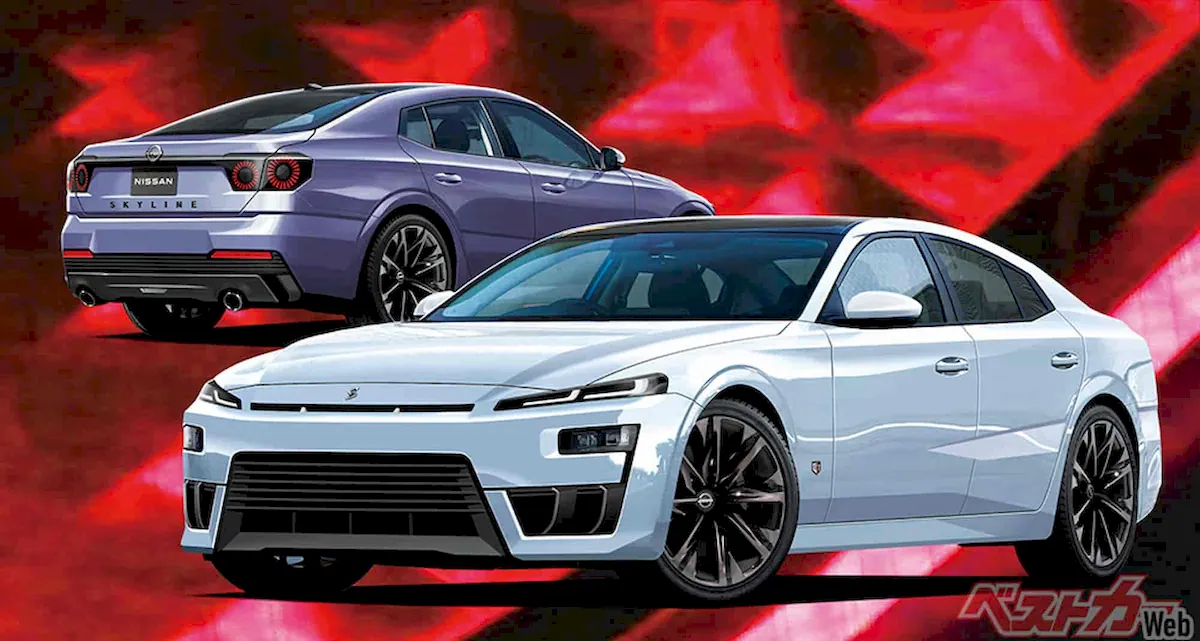 The new generation Nissan Skyline (speculative render)