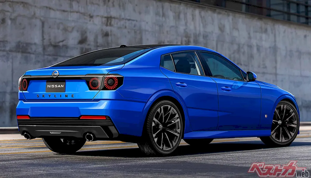 Unofficial render of the new Nissan Skyline