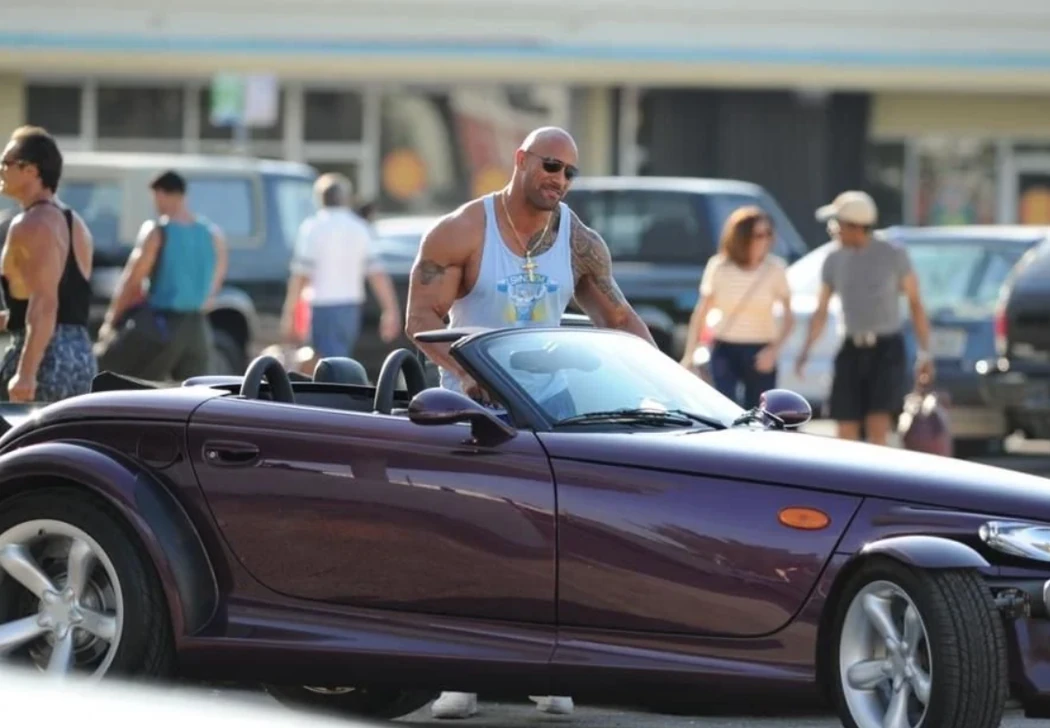 Plymouth Prowler was given to Dwayne Johnson during the filming of Pain & Gain.