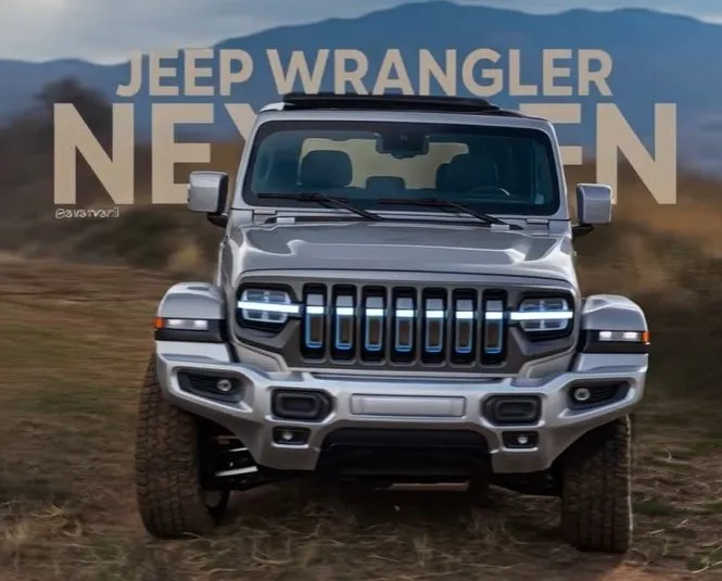 Fifth-generation Jeep Wrangler render