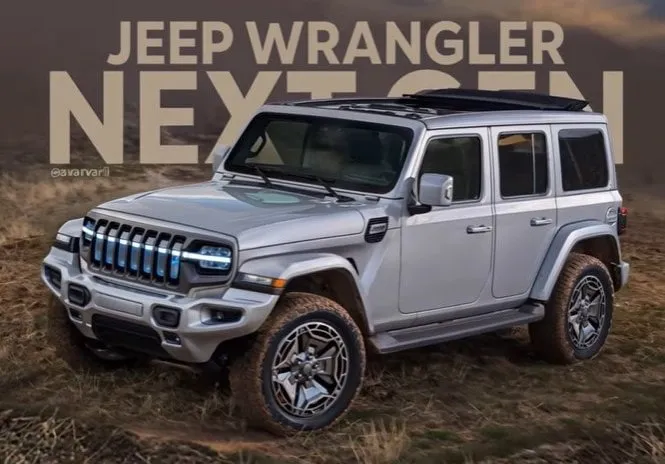 Fifth-generation Jeep Wrangler render