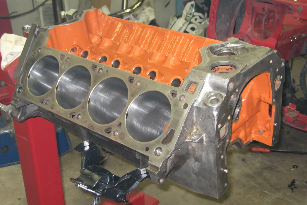 Cast iron engine block