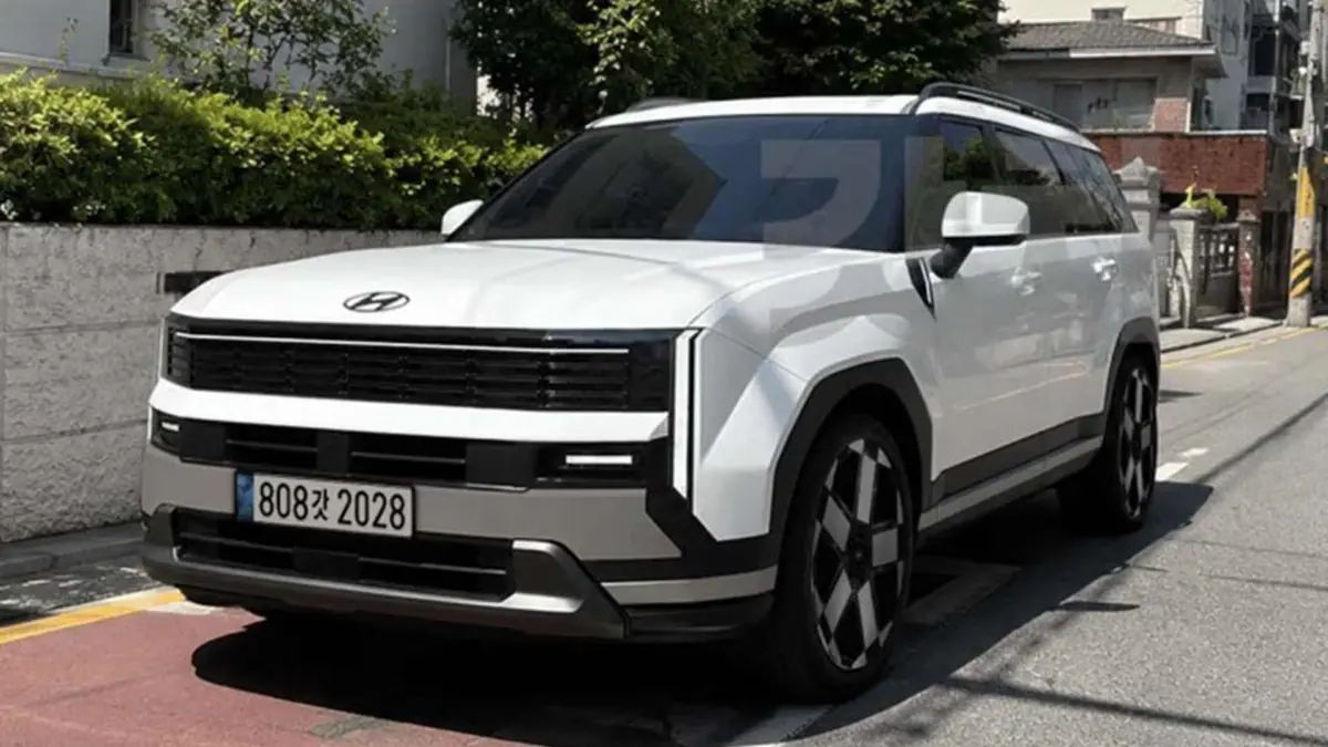 Render of the facelifted Hyundai Santa Fe (2027)