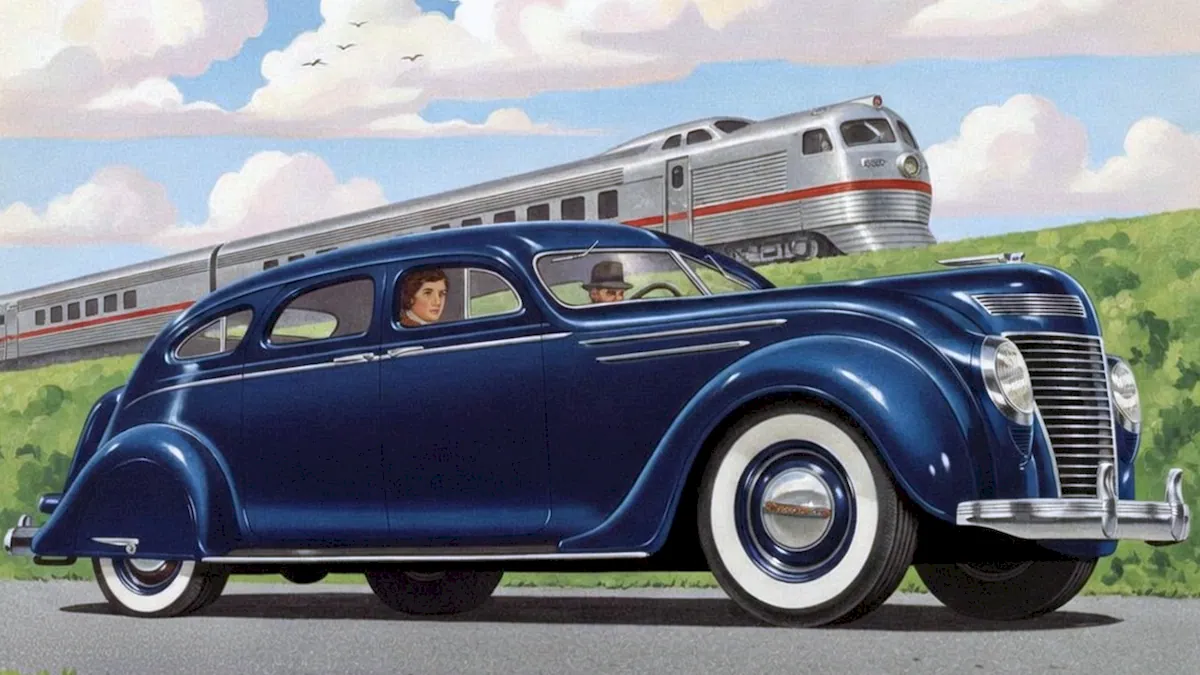 Chrysler Airflow advertising poster